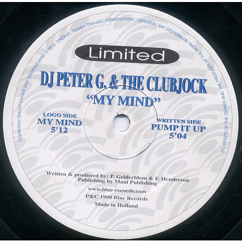 DJ Peter G. & The Clubjock - My Mind