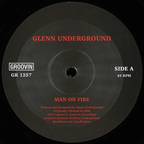 Glenn Underground - Man On Fire / Forgotten Art (Music)