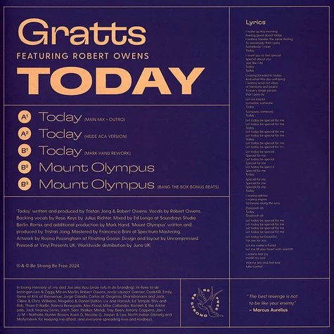 Gratts - Today Feat. Robert Owens