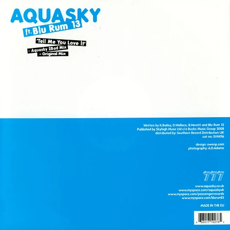 Aquasky Feat. Blu Rum 13 - Tell Me You Love It