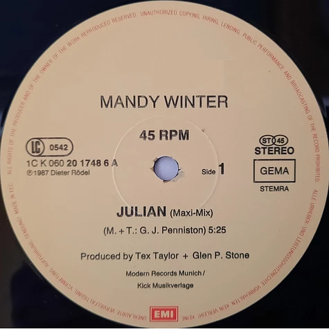 Mandy Winter - Julian (Maxi-Mix)