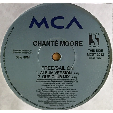 Chante Moore - Free / Sail On