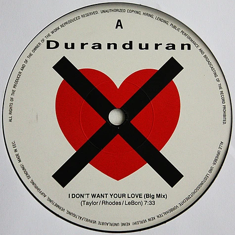 Duran Duran - I Don't Want Your Love