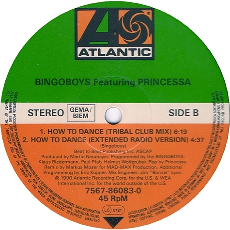 Bingoboys Featuring Princessa - How To Dance