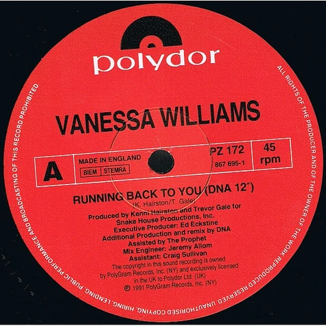 Vanessa Williams - Running Back To You