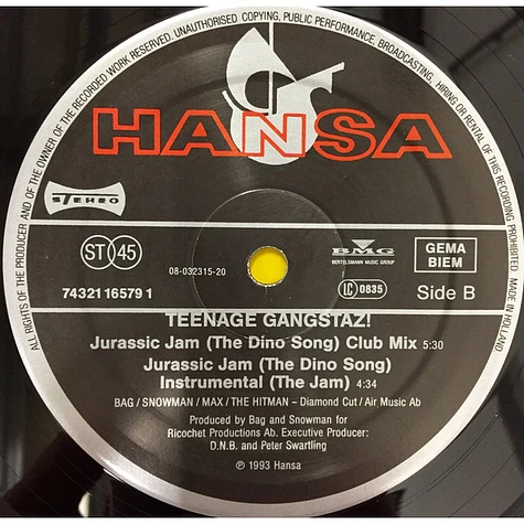 Teenage Gangstaz - Jurassic Jam - The Dino Song