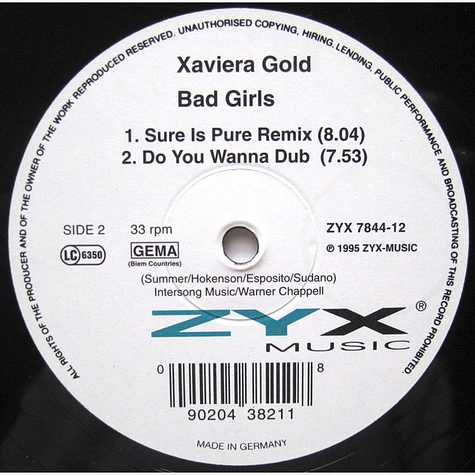 Xaviera Gold - Bad Girls