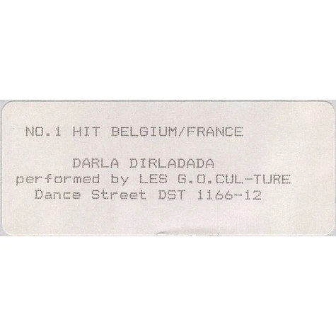 Les G.O. Culture - Darla Dirladada