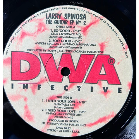 Larry Spinosa - The Guitar E.P. Nº 2