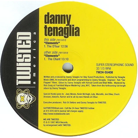 Danny Tenaglia - Elements