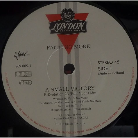 Faith No More - A Small Victory (Remixed By Youth)