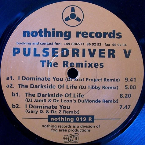 Pulsedriver - I Dominate U / Darkside Of Life (Remixes)