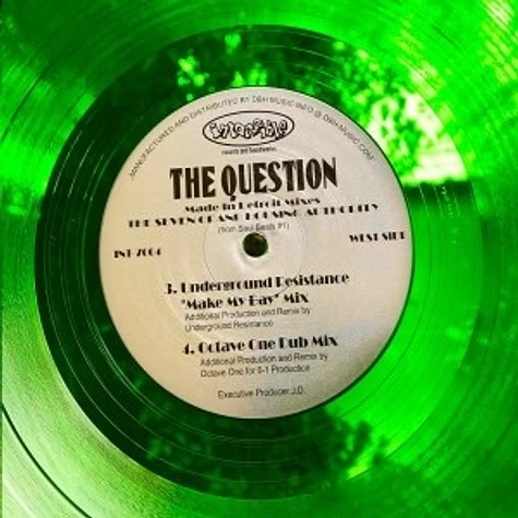 The Seven Grand Housing Authority - The Question (Made In Detroit Mixes) Clear Green Vinyl Edtion