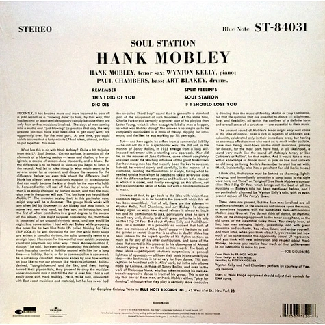 Hank Mobley - Soul Station