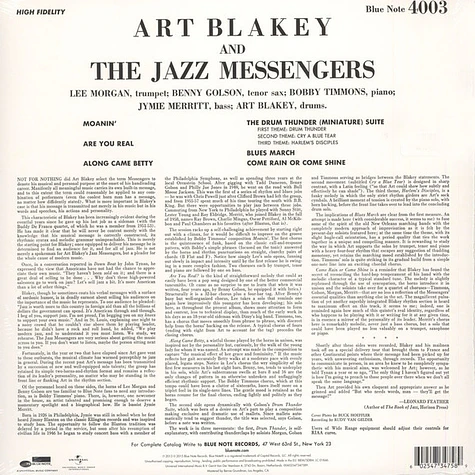 Art Blakey & The Jazz Messengers - Moanin'