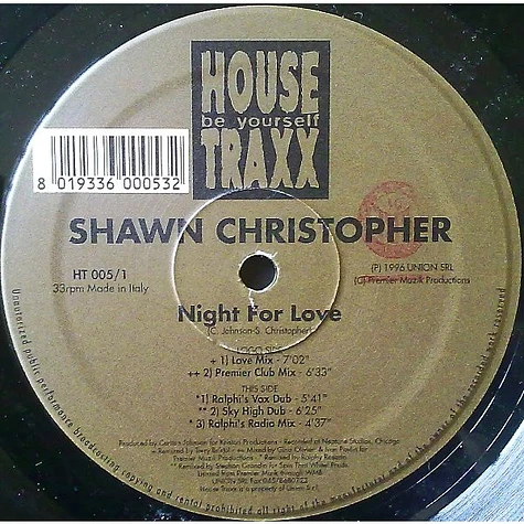 Shawn Christopher - Night For Love