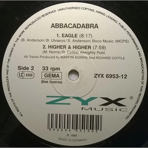 Abbacadabra - S.O.S. / Eagle / Higher & Higher