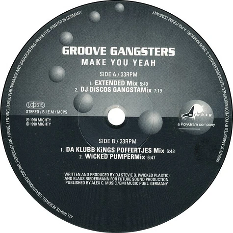 Groove Gangsters - Make You Yeah