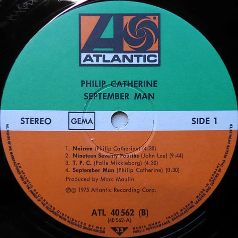 Philip Catherine - September Man