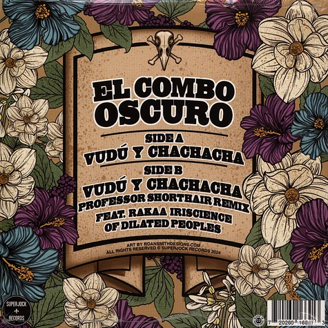 El Combo Oscuro - Vudú Y Chachacha / Vudú Y Chachacha (Professor Shorthair Remix) Ft. Rakaa Iriscience Of Dilated Peoples Splatter Vinyl Edition