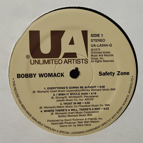 Bobby Womack - Safety Zone