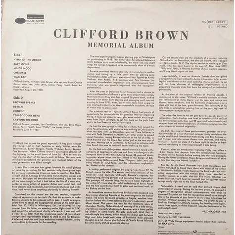 Clifford Brown - Memorial Album