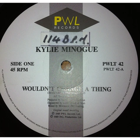 Kylie Minogue - Wouldn't Change A Thing