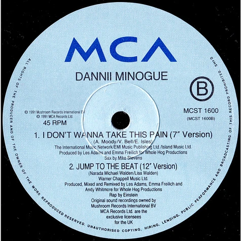 Dannii Minogue - I Don't Wanna Take This Pain