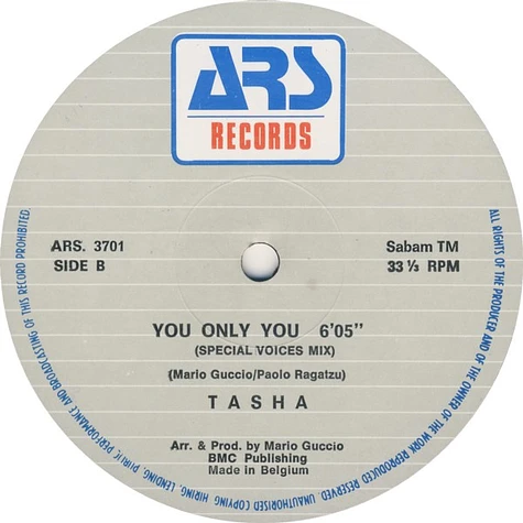 Tasha - You Only You