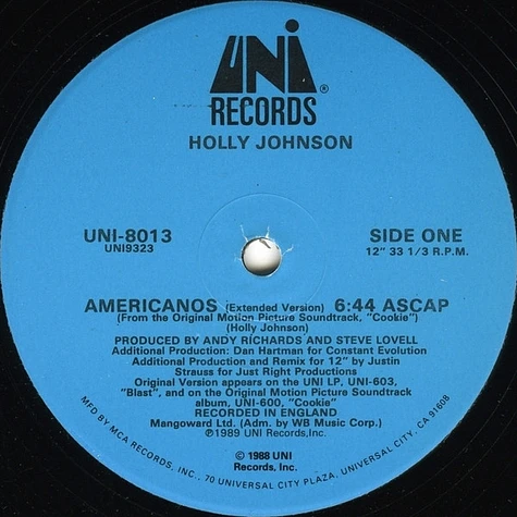 Holly Johnson - Americanos (Extended Version)