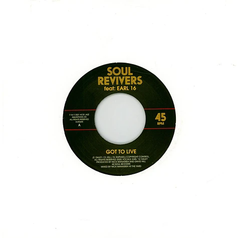 Soul Revivers - Harder / Harder Dub Feat. Ernest Ranglin