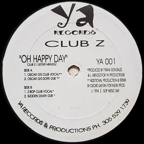 Club Z - Oh Happy Day