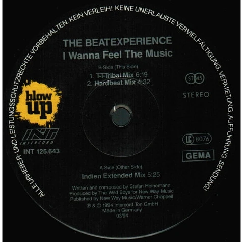 Beat Experience - I Wanna Feel The Music