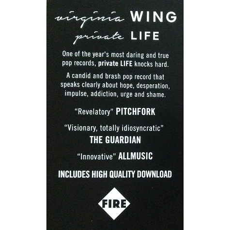 Virginia Wing - Private Life