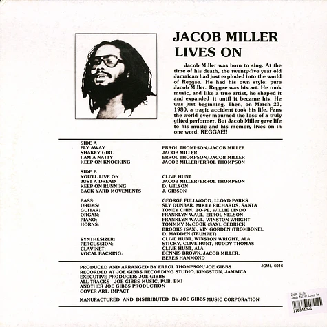 Jacob Miller - Jacob Miller Lives On