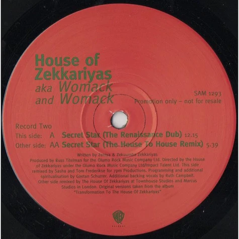 The House Of Zekkariyas Aka Womack & Womack - Secret Star (Sasha Remixes)