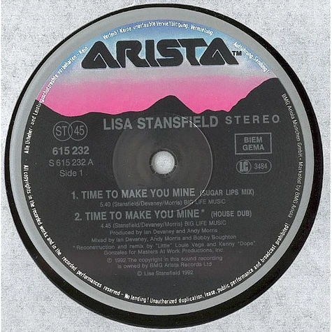 Lisa Stansfield - Time To Make You Mine