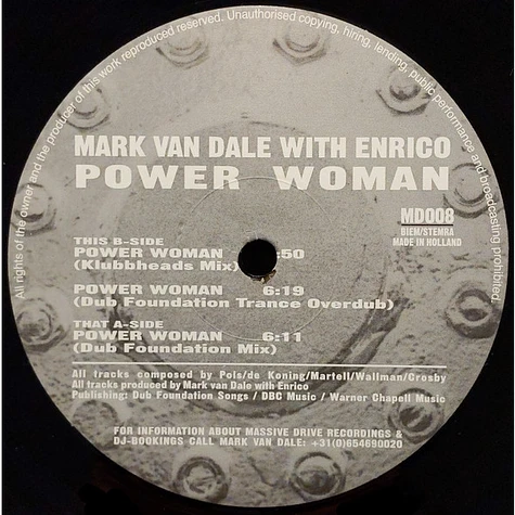 Mark Van Dale With Enrico - Power Woman