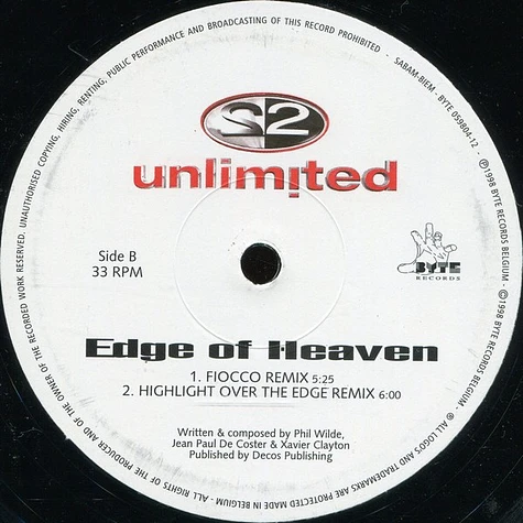 2 Unlimited - Edge Of Heaven