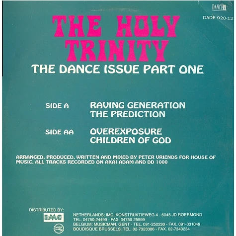 The Holy Trinity - The Dance Issue Part One