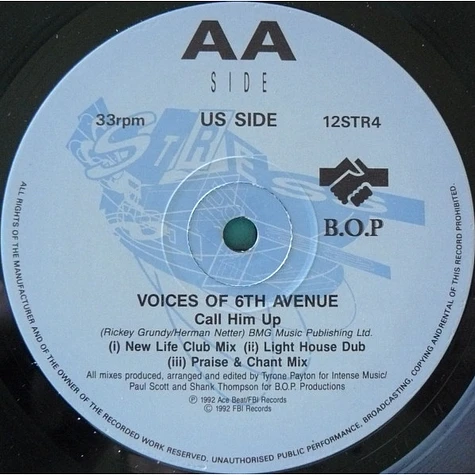 Voices Of 6th Avenue - Call Him Up