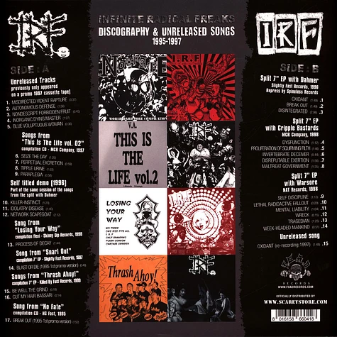 I.R.F. - Discography & Unreleased Songs 1995-1997 Blue Vinyl Edition