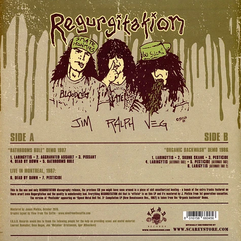 Regurgitation - Bathrooms Rule! - Complete Recordings 1986/1987 Green Swirl Vinyl Edition