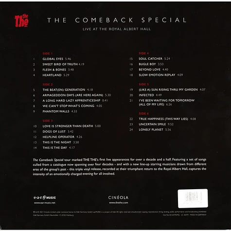 The The - The Comeback Special (Live At The Royal Albert Hall)