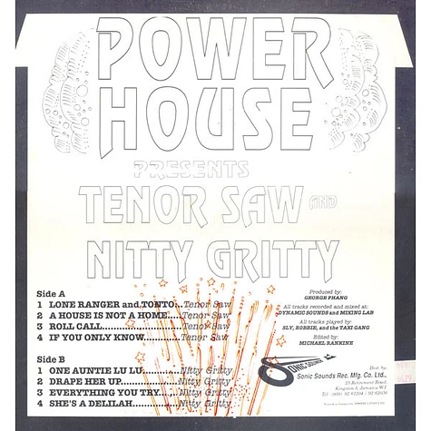 Tenor Saw & Nitty Gritty - Power House Presents Tenor Saw And Nitty Gritty