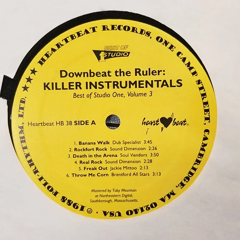 V.A. - Downbeat The Ruler: Killer Instrumentals, Best Of Studio One, Volume 3