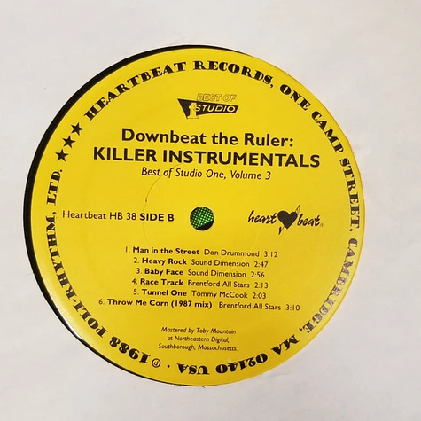 V.A. - Downbeat The Ruler: Killer Instrumentals, Best Of Studio One, Volume 3