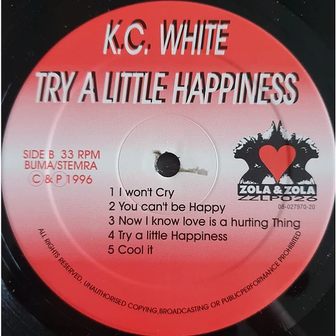 K.C. White - Try A Little Happiness