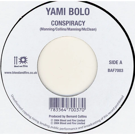 Yami Bolo / Natural Black - Conspiracy / It's A Joy