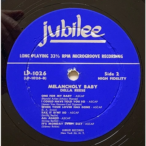 Della Reese - Melancholy Baby